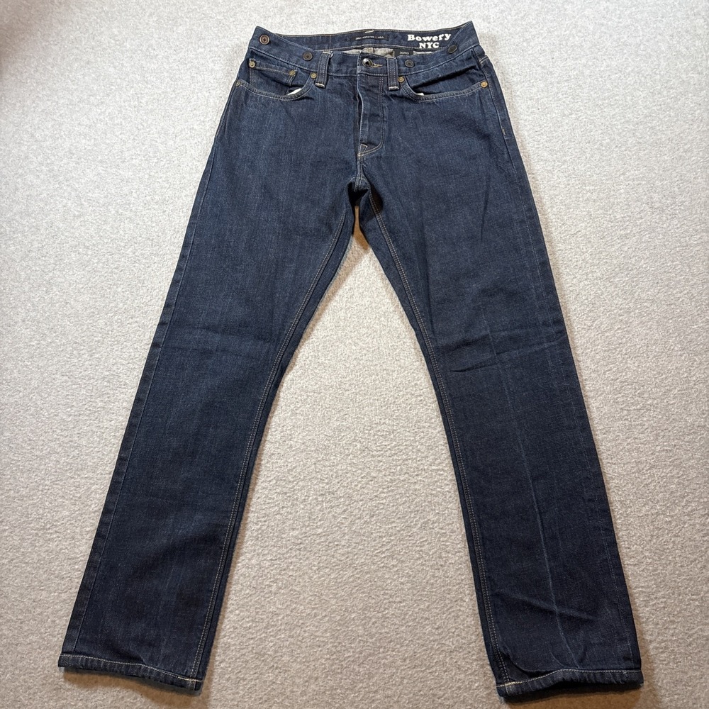 John Varvatos Bowery NYC Jeans 30RG Dark Wash Style Denim City USA